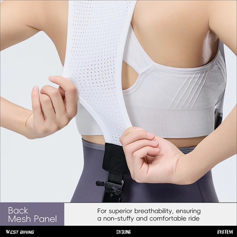 WEST BIKING YP0210022 Pantalones de Bib de Ciclismo Engrosados Liberación Rápida Pantalones Largos Acolchados 3D Ergonómicos para Mujer Otoño Invierno - Negro / M