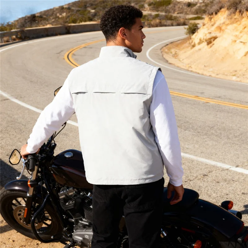 WOSAWE BD260 Safety Reflective Vest for Cycling Running Breathable High Visibility Sleeveless Jacket - Asian M  /  EU S