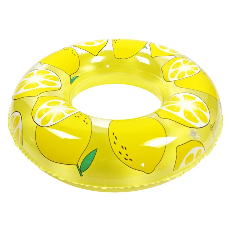 Thickened Lemon Inflatable Swimming Ring Pool Float for Adult Water Fun Summer Beach Toy - 80#