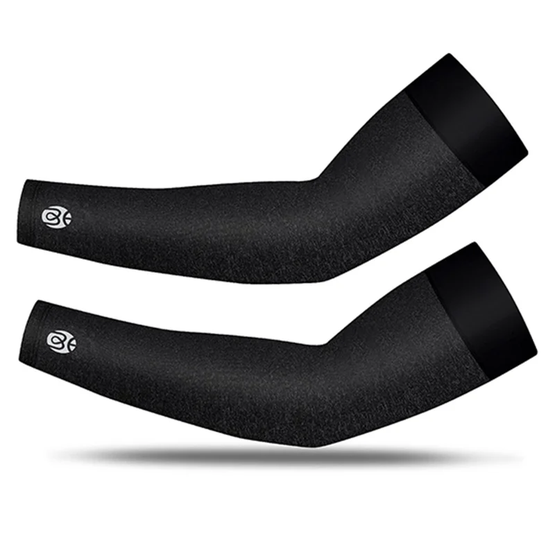 WEST BIKING Ice Silk Sports Arm Sleeves Cycling Arm Cover UV Protection Summer Outdoor Running Basketball Arm Sleeves - XL/Grey
