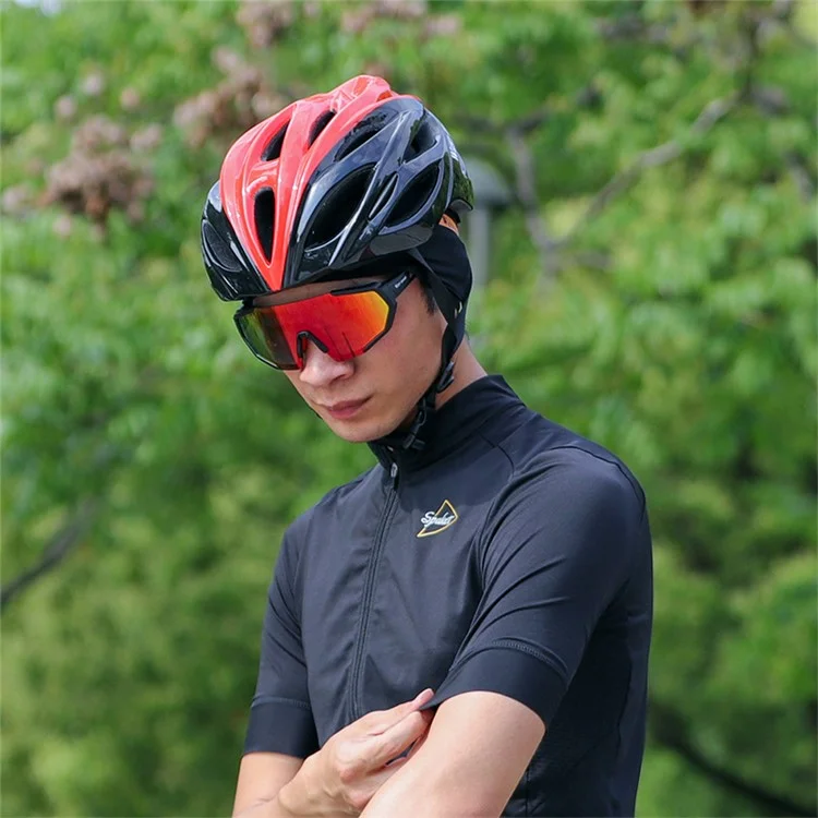 WEST BIKING Boné de Ciclismo Bicycle Cap Headwear Verão Seda de Gelo Respirável Sport Cap Forro de Capacete Chapéu - Preto