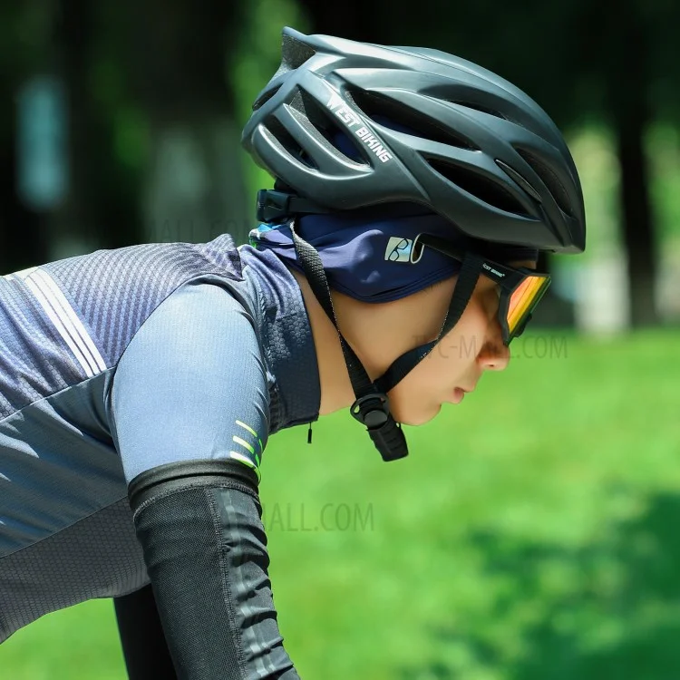 WEST BIKING YP0201295 Casquette de cyclisme d'été anti-UV pour VTT, vélo de route, moto Doublure de casque en soie glacée, respirante et sportive - Noir