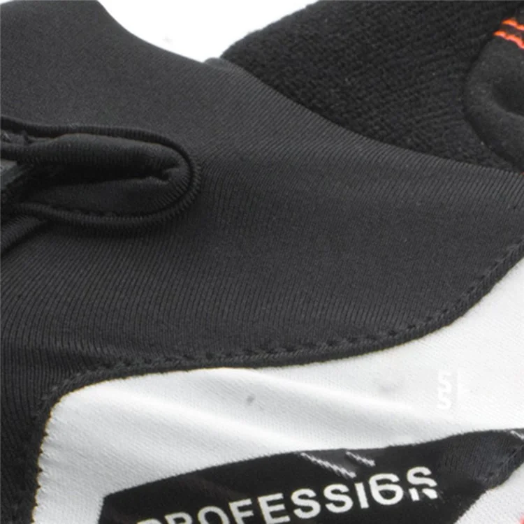 BOODUN 1024 Anti-Slip Breathable Half Finger Cycling Gloves Shock-Absorbed Road Bike Gloves Finger Padded Cycling Accessory - Black/L
