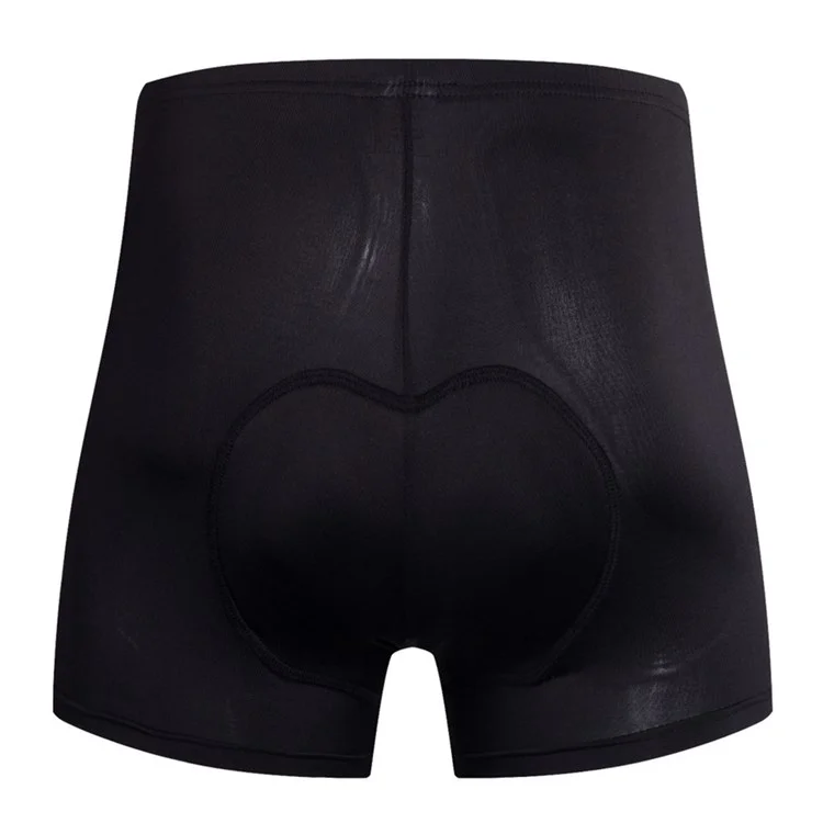 REALTOO Men Cycling Shorts 3D Shockproof Pad Design MTB Road Bike Summer Breathable Underwear Shorts - Black / XXL
