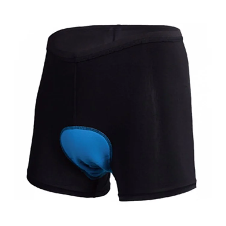 REALTOO Men Cycling Shorts 3D Shockproof Pad Design MTB Road Bike Summer Breathable Underwear Shorts - Black / XXL