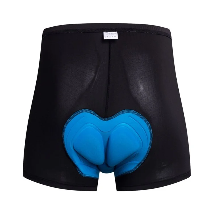 REALTOO Men Cycling Shorts 3D Shockproof Pad Design MTB Road Bike Summer Breathable Underwear Shorts - Black / XXL