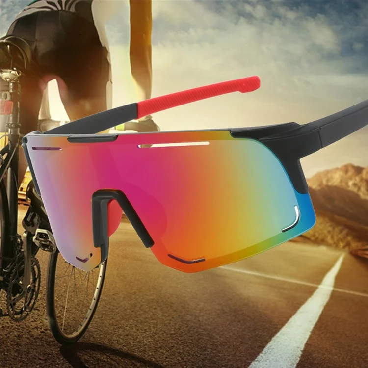 9335 Outdoor Cycling Sunglasses for Men and Women Sunglasses Wind-Proof Sports Glasses - Sand Black