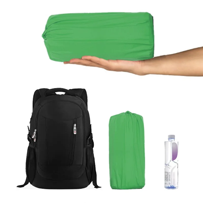 200x120CM Camping TPU Sleeping Mat Inflatable 2 People Backpacking Sleeping Pad without Pillow - Army Green
