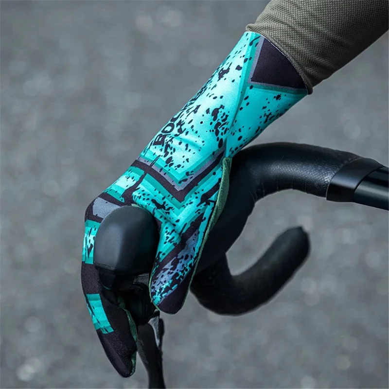 ROCKBROS S341 1 Pair Winter Bicycle Gloves Full Finger Thermal Warm Cycling Gloves - S