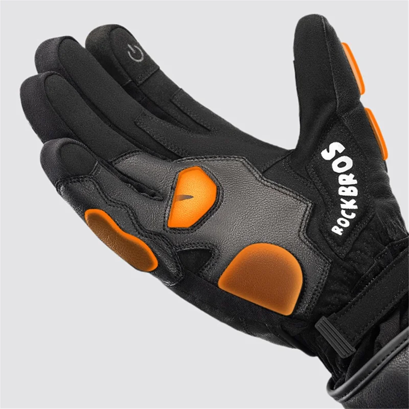 Rockbros 0312 MT022 Guantes de Ciclismo Guantes de Ciclismo Sin Deslizamiento de Dedo Completo Guantes de Conducción Térmica de Invierno - S