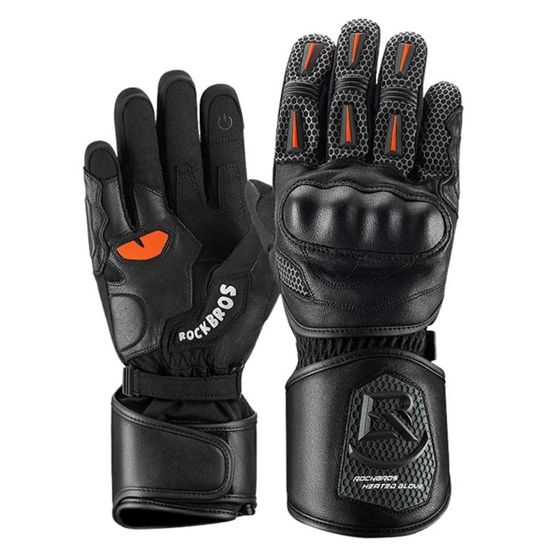 ROCKBROS Cycling Gloves Full Finger Non-slip Cycling Gloves Winter Thermal Warm Riding Gloves - XXL