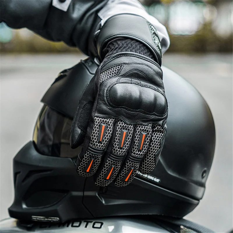 ROCKBROS Cycling Gloves Full Finger Non-slip Cycling Gloves Winter Thermal Warm Riding Gloves - XXL