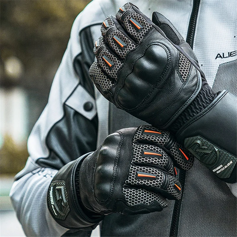 ROCKBROS Cycling Gloves Full Finger Non-slip Cycling Gloves Winter Thermal Warm Riding Gloves - XXL