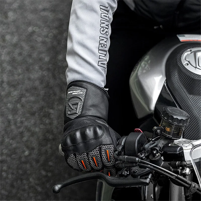 ROCKBROS Cycling Gloves Full Finger Non-slip Cycling Gloves Winter Thermal Warm Riding Gloves - XXL