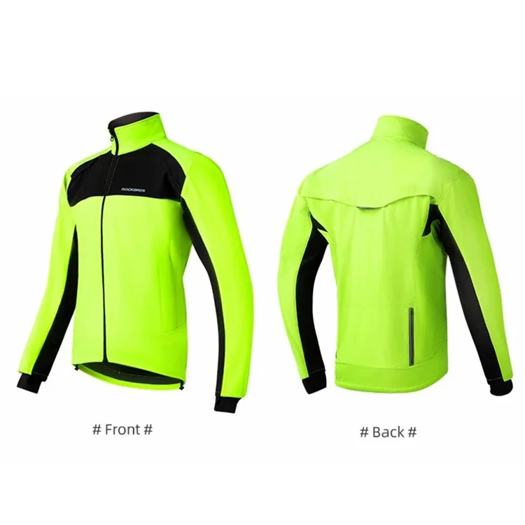 ROCKBROS Cycling Jersey Long Sleeve Thermal Fleece Bicycle Cycling Clothing - XXL