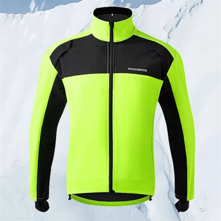 ROCKBROS Cycling Jersey Long Sleeve Thermal Fleece Bicycle Cycling Clothing - XXL