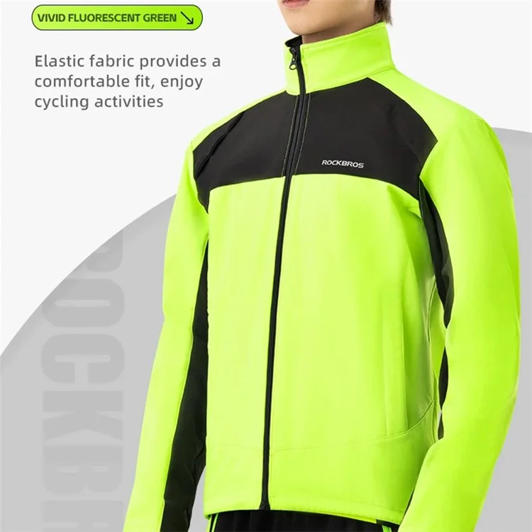 ROCKBROS Cycling Jersey Long Sleeve Thermal Fleece Bicycle Cycling Clothing - XXL