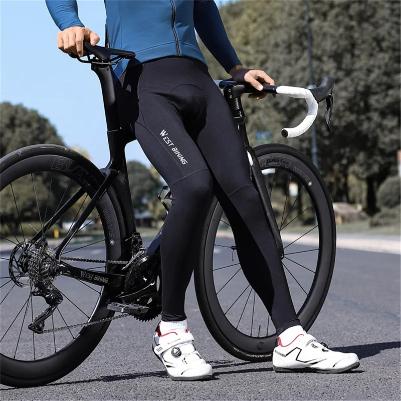 WEST BIKING YP0203130 Reflective Cycling Pants Men / Women Riding Tights Leggings 3D Padded Bike Pants - XL