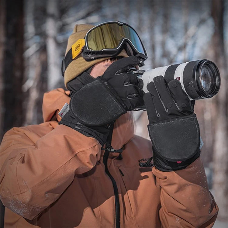 PGYTECH 1 Pair Winter Thermal Photography Gloves Windproof Touch Screen Hand Warmer - M