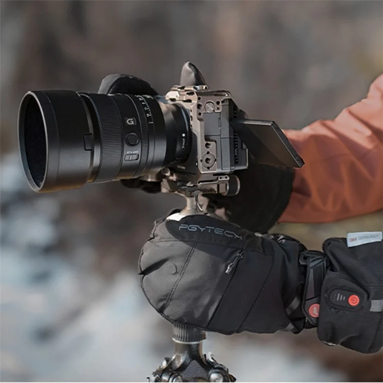 PGYTECH 1 Pair Winter Thermal Photography Gloves Windproof Touch Screen Hand Warmer - M