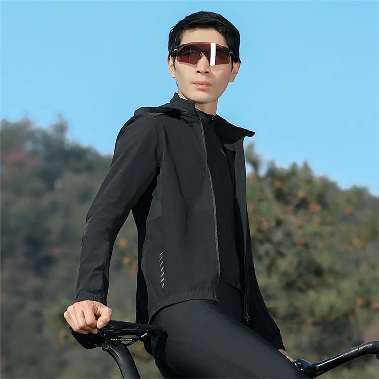 WEST BIKING YP0202330 Spring Autumn Long Sleeve Top Windproof Cycling Jacket - M