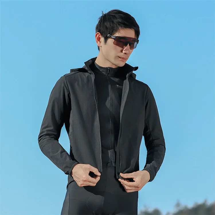 WEST BIKING YP0202330 Spring Autumn Long Sleeve Top Windproof Cycling Jacket - M