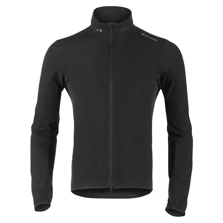 WEST BIKING YP0202330 Spring Autumn Long Sleeve Top Windproof Cycling Jacket - M