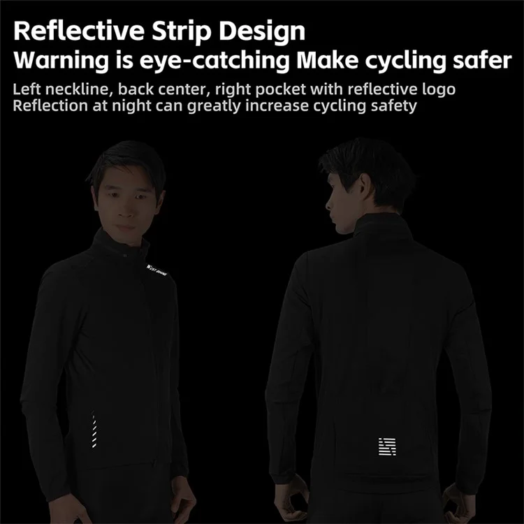 WEST BIKING YP0202330 Spring Autumn Long Sleeve Top Windproof Cycling Jacket - M