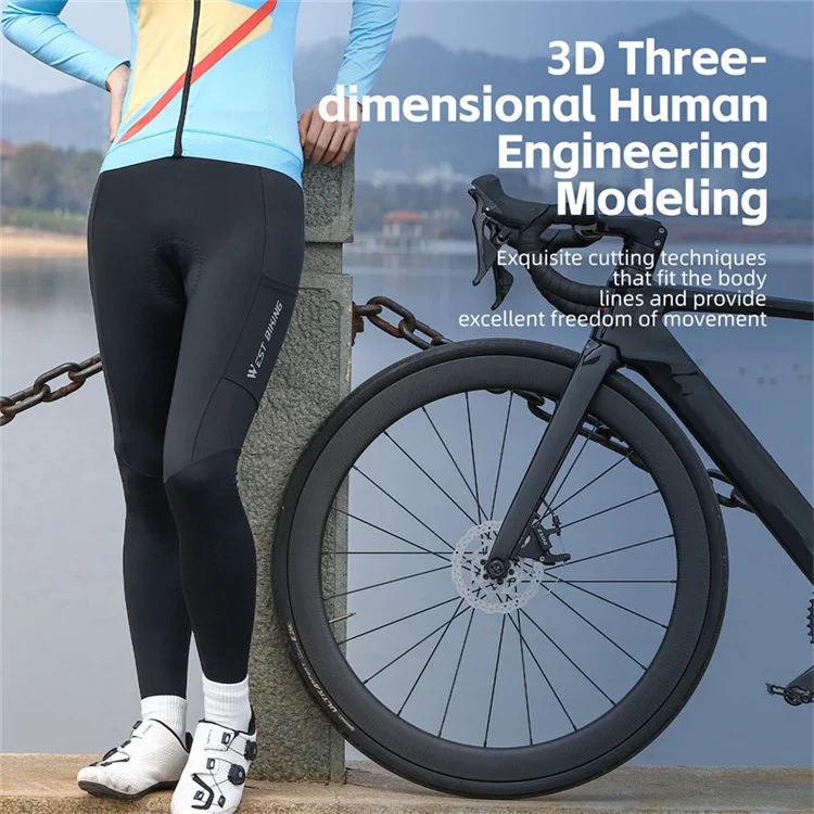 WEST BIKING YP0203132 Calças de Ciclismo ao ar Livre com Almofada de Espuma Embutida - Homens XXXL