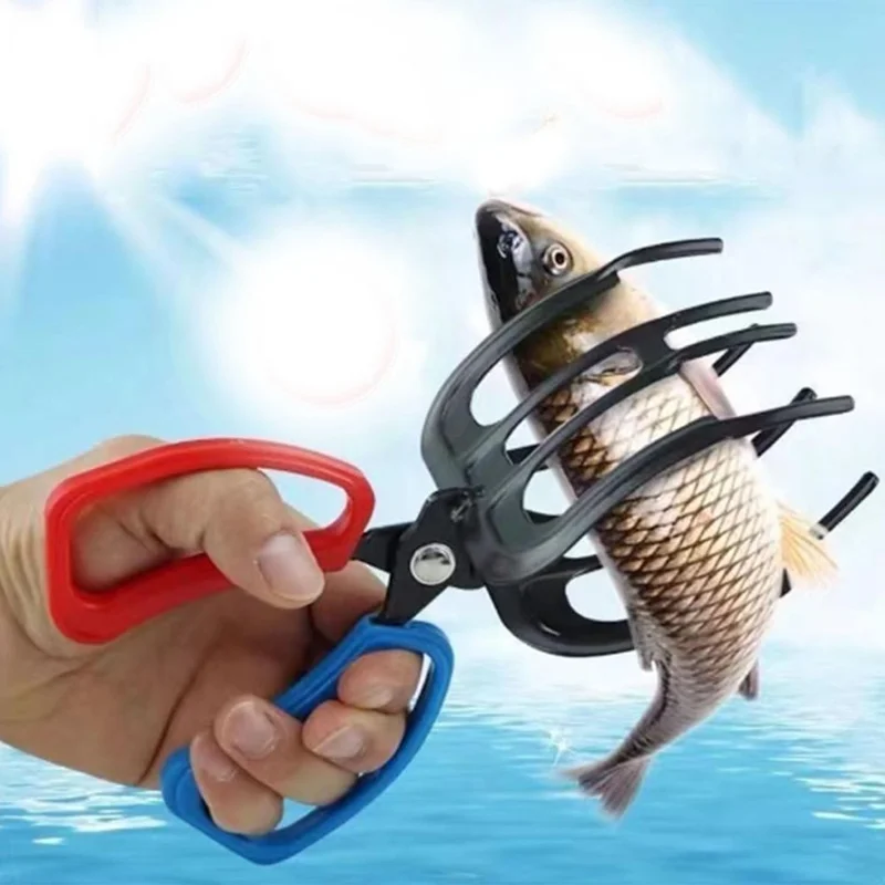 Anti-Slip Fishing Pliers ABS+Iron Fish Clamp Gripper Fishes Catching Tool