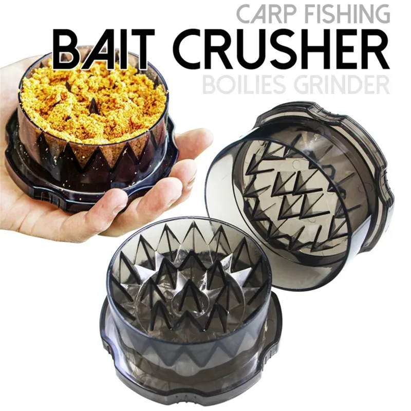 Portable Hard Lure Grinder Reusable Lightweight Bait Crusher Box Fishing Tackle