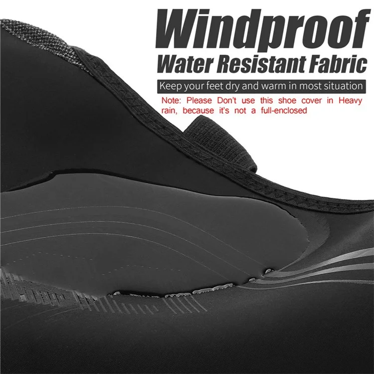 WEST BIKING Cycling Thermal Neoprene Overshoes Waterproof Windproof Toe Cycling Shoe Covers - XXL