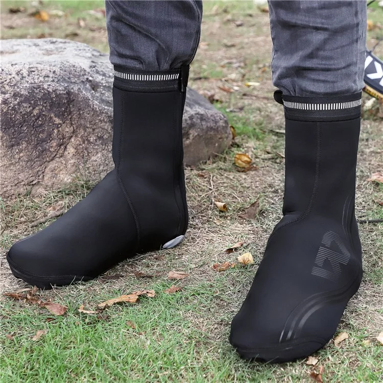 WEST BIKING Cycling Thermal Neoprene Overshoes Waterproof Windproof Toe Cycling Shoe Covers - XXL