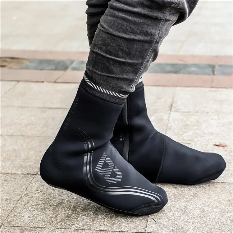 WEST BIKING Cycling Thermal Neoprene Overshoes Waterproof Windproof Toe Cycling Shoe Covers - XXL