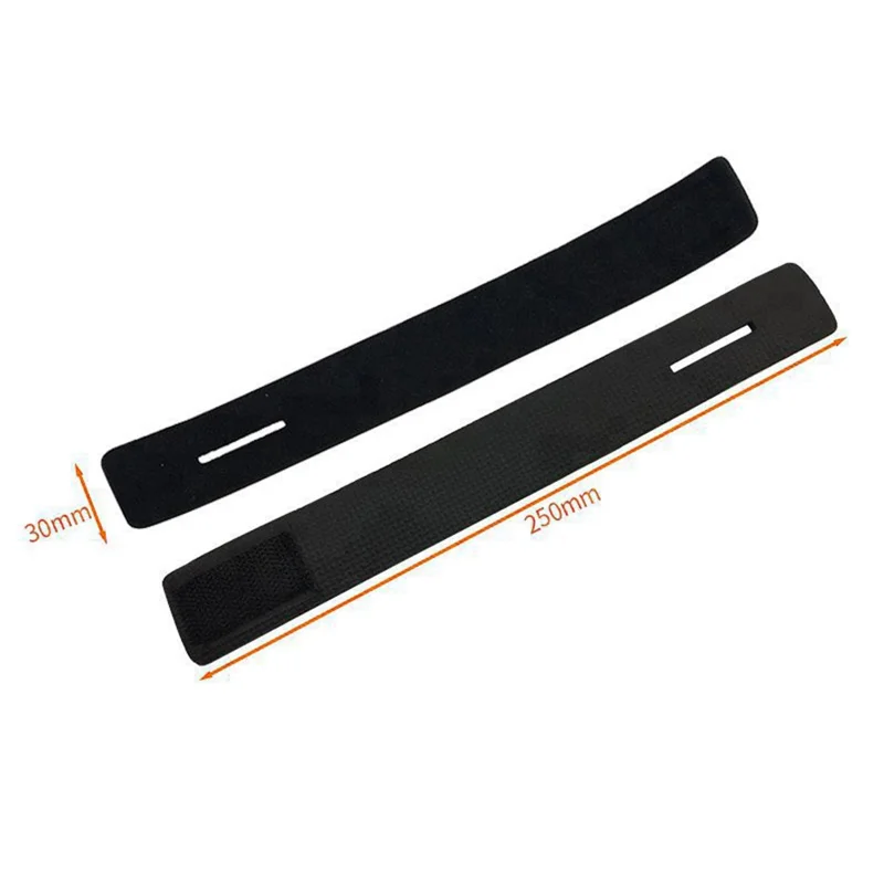 Fishing Rod Tie Holder Strap Closure Carp Fishing Belt Elastic Wrap Strap, 3x25cm - Black