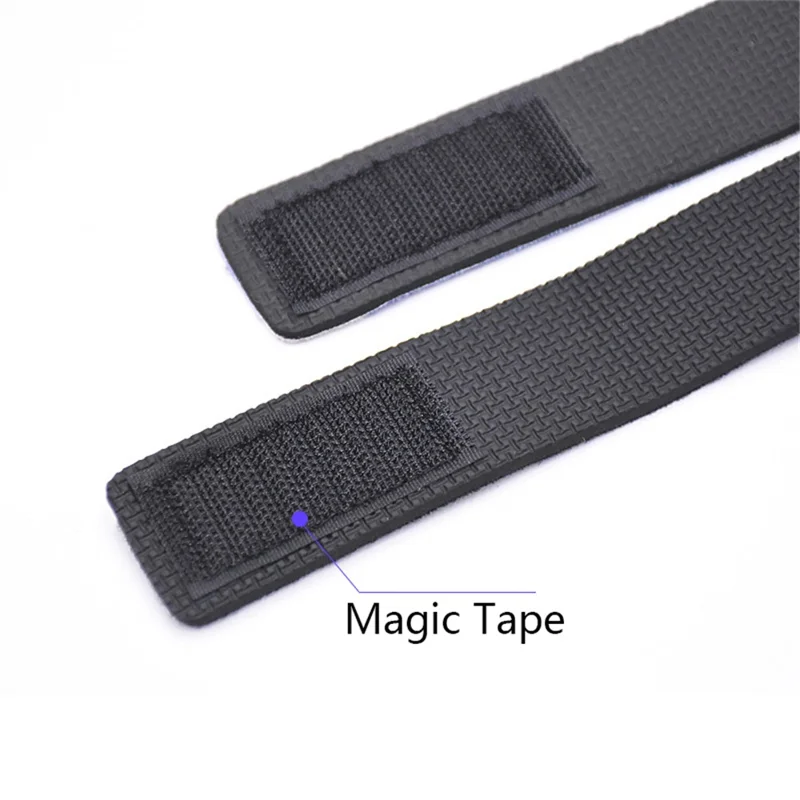 Fishing Rod Tie Holder Strap Closure Carp Fishing Belt Elastic Wrap Strap, 3x25cm - Black