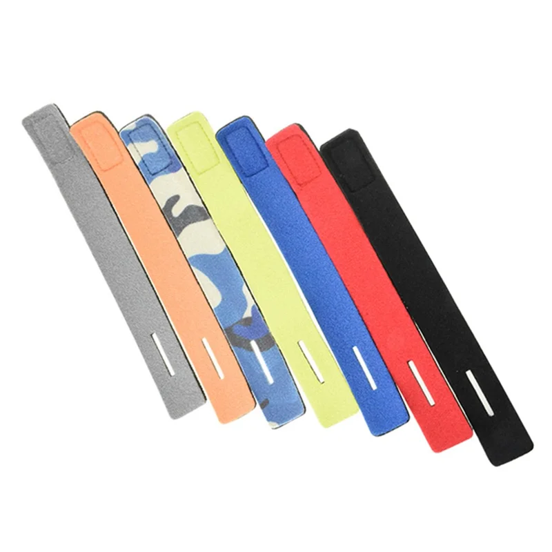 Fishing Rod Tie Holder Strap Closure Carp Fishing Belt Elastic Wrap Strap, 3x25cm - Black
