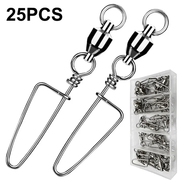 25Pezzi / Set Anelli a Scorrimento in Acciaio Inossidabile Connettori con Perni a Forma di Arco