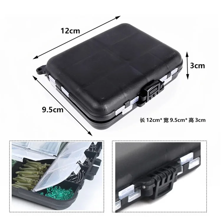 Set di accessori per la pesca alla carpa di stile europeo da 420 pezzi, con ganci, bead fermi, viti per esche e altro