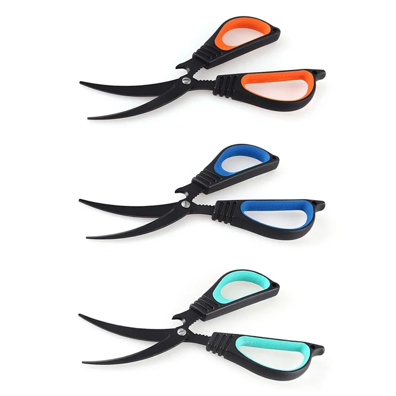 ATISEN TJ2 Fishing Line Scissors Multipurpose Shears Home Kitchen Cutters Bottle Openers - Orange