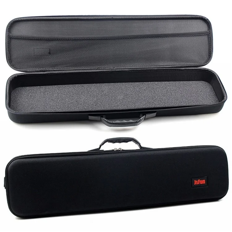 JSFUN 61.5x15x7cm Bolsa de Armazenamento de Vara de Pesca Caixa Rígida Absorvente de Choque EVA para Ferramentas de Pesca