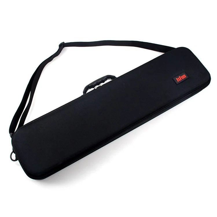 JSFUN 61.5x15x7cm Bolsa de Armazenamento de Vara de Pesca Caixa Rígida Absorvente de Choque EVA para Ferramentas de Pesca