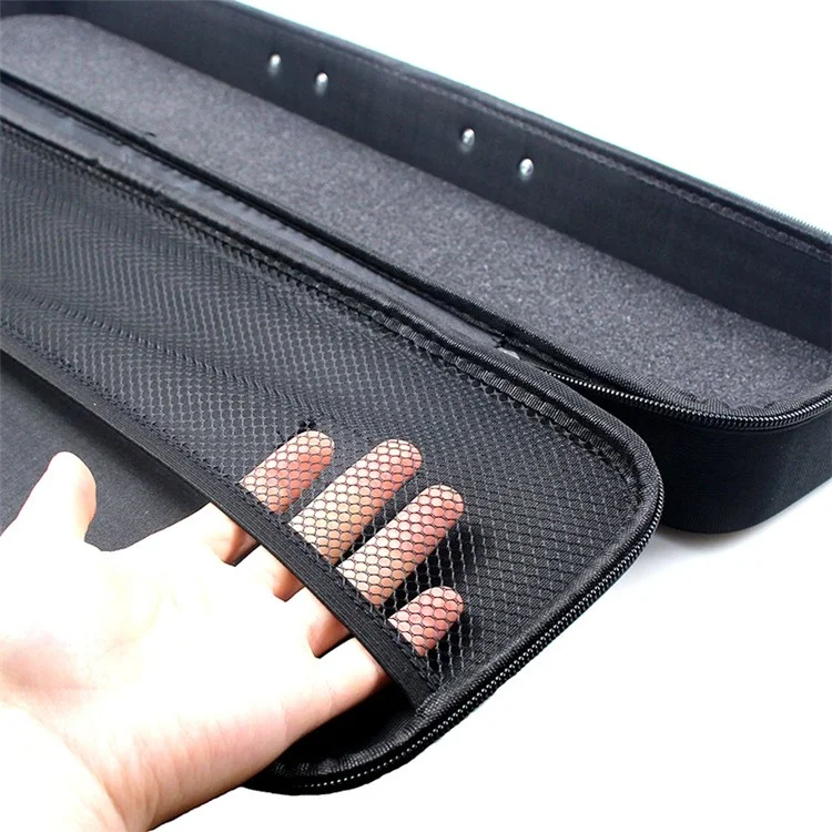 JSFUN 61.5x15x7cm Bolsa de Armazenamento de Vara de Pesca Caixa Rígida Absorvente de Choque EVA para Ferramentas de Pesca
