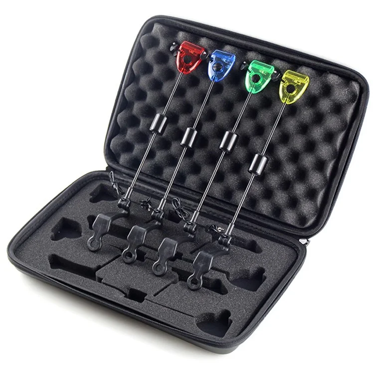 Canna da Pesca per Carpe Europee Asta Rigida Set Tensionatori Swinger Allarme da Pesca Set Accessori con Borsa da Trasporto