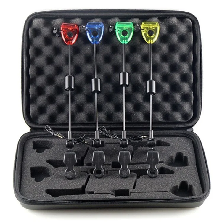 Canna da Pesca per Carpe Europee Asta Rigida Set Tensionatori Swinger Allarme da Pesca Set Accessori con Borsa da Trasporto