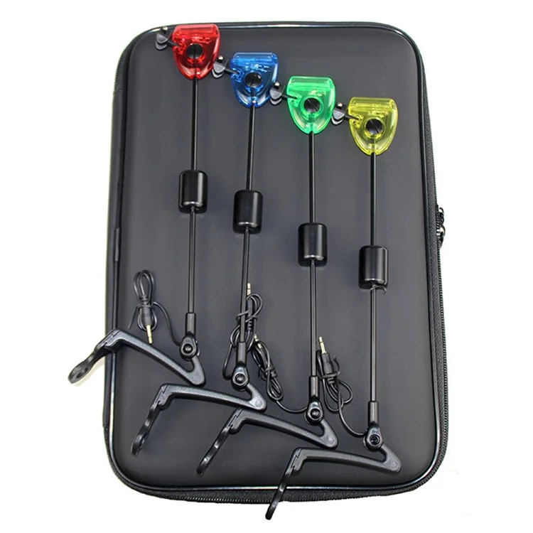 Canna da Pesca per Carpe Europee Asta Rigida Set Tensionatori Swinger Allarme da Pesca Set Accessori con Borsa da Trasporto