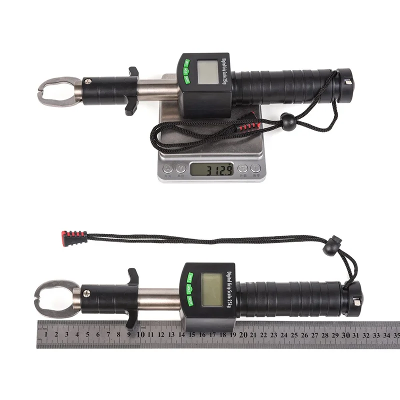 LEO 27890-605 Fish Grip Cyfrowy wyświetlacz 25KG Waga ze stali nierdzewnej Żabka do ryb
