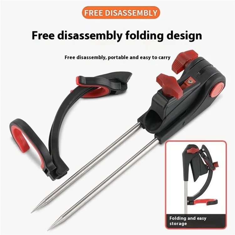 Z339 Multi-Function Fishing Rod Rack 360 Degree Adjustable Single Turret Fishing Pole Holder