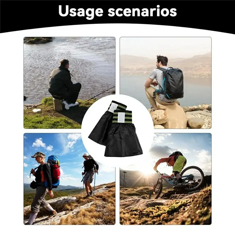 BENGGUO BG-2903 1 Pair Extended Cycling Leg Gaiters Mountain Bike Reflective Leg Bindings
