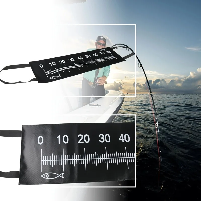 JSFUN A589-130cm Tappetino pieghevole per la misurazione e la cura della carpa per pesca all'aperto